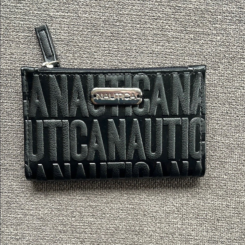 Nautica Embossed Black Clutch